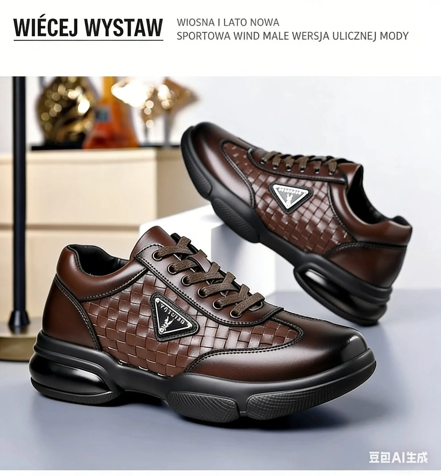 💥【Artículo muy vendido】💥Zapatos casuales de piel de cocodrilo, suela suave, transpirable.