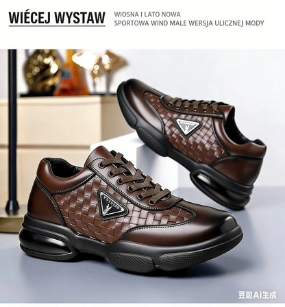 💥【Artículo muy vendido】💥Zapatos casuales de piel de cocodrilo, suela suave, transpirable.