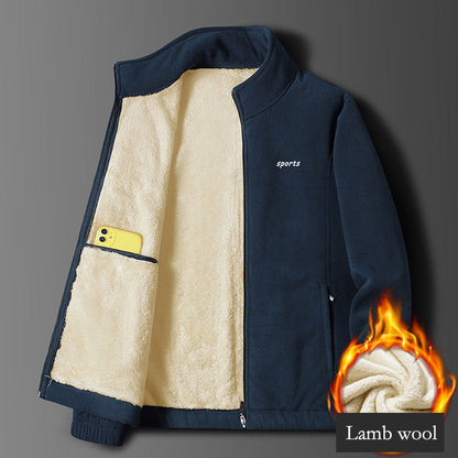 ⛄【M-5XL】Nowa męska gruba aksamitna kurtka jagnięca na jesień i zimę
