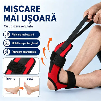 【2 piezas】Cinturón de estiramiento y estiramiento de ligamentos para yoga y fitness: correa transpirable y ajustable para tobillos y pies, recuperación y flexibilidad.