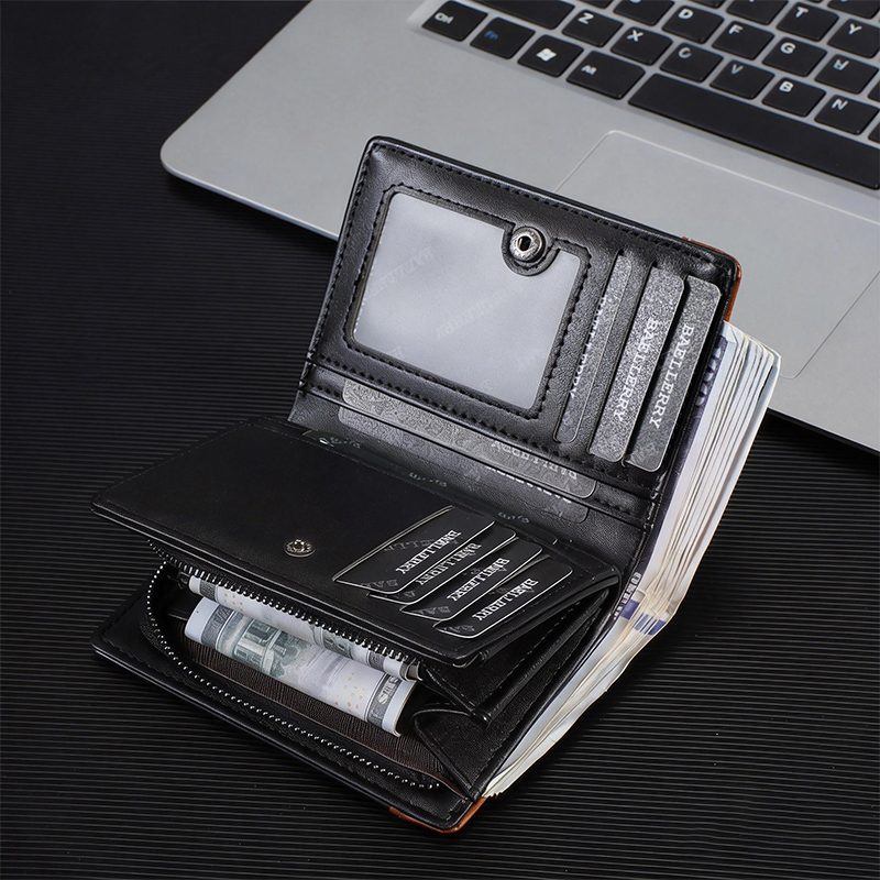 💰Cartera de negocios multifuncional antirrobo retro RIFD para hombre