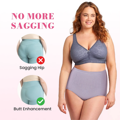 【🔥Oferta por tiempo limitado】Bragas impermeables antibacterianas de cintura alta para mujer de talla grande 【Conjunto de 8 piezas】