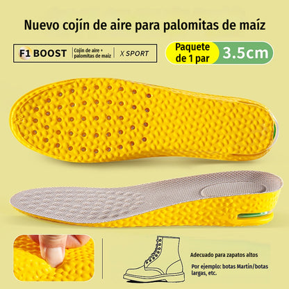 💥【Compra uno y llévate otro gratis】2 pares por 27 euros 👟Plantillas cómodas con cojín de aire y efecto de aumento de estatura 📈