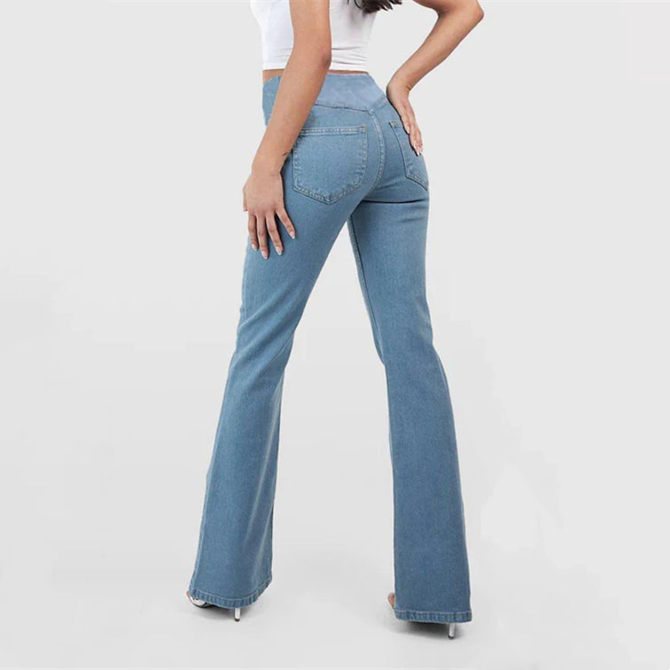 👖👖【XS-4XL】Ψηλόμεσο τζιν αδυνατίσματος_4121073