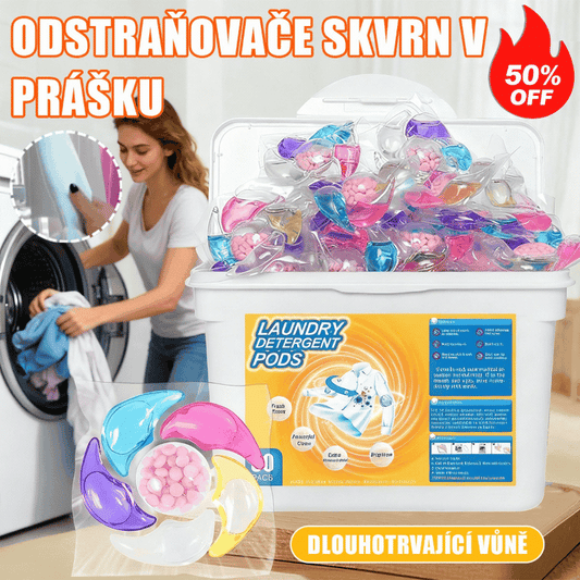 ✨👚【60 kusů】✨Extra velký kbelík 6v1 vonné perličky na prádlo odstraňují skvrny a zanechávají vůni, hladce likvidují roztoče a bakterie