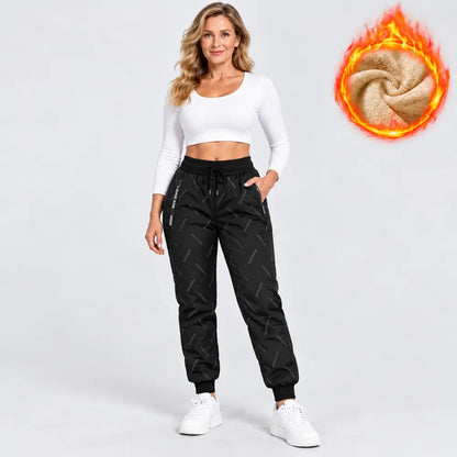 🔥【XXS-3XL】Dámské termo kalhoty s fleecovou podšívkou - nepromokavé a větruodolné