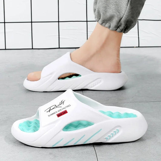Μοντέρνα ανδρικά παντόφλες, στυλ streetwear, αντιολισθητικές και ανθεκτικές στη φθορά