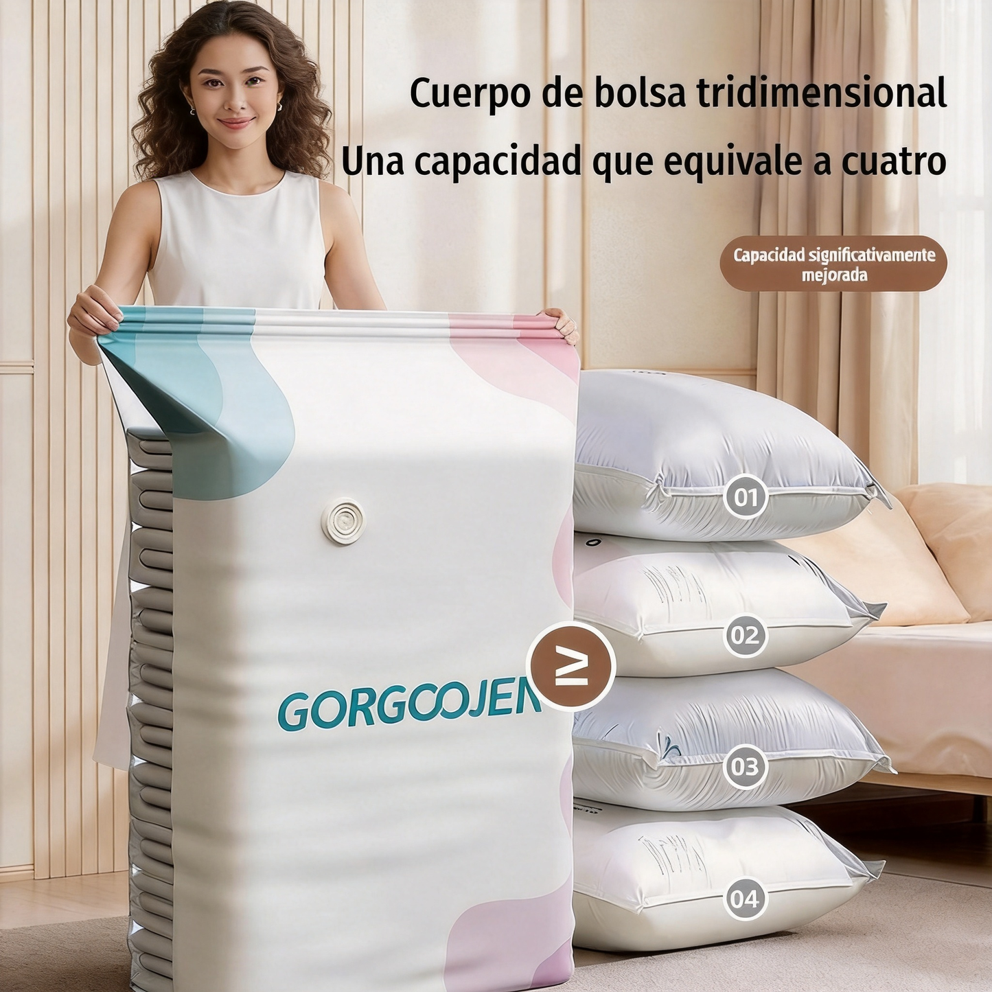 🧳 5 artículos por 29 euros 💨 Bolsa de almacenamiento al vacío grande y compresible: no requiere bomba, es a prueba de fugas e ideal para ahorrar espacio en maletas y en casa ✈️
