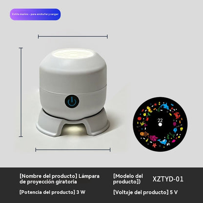 Proyector LED giratorio dinámico