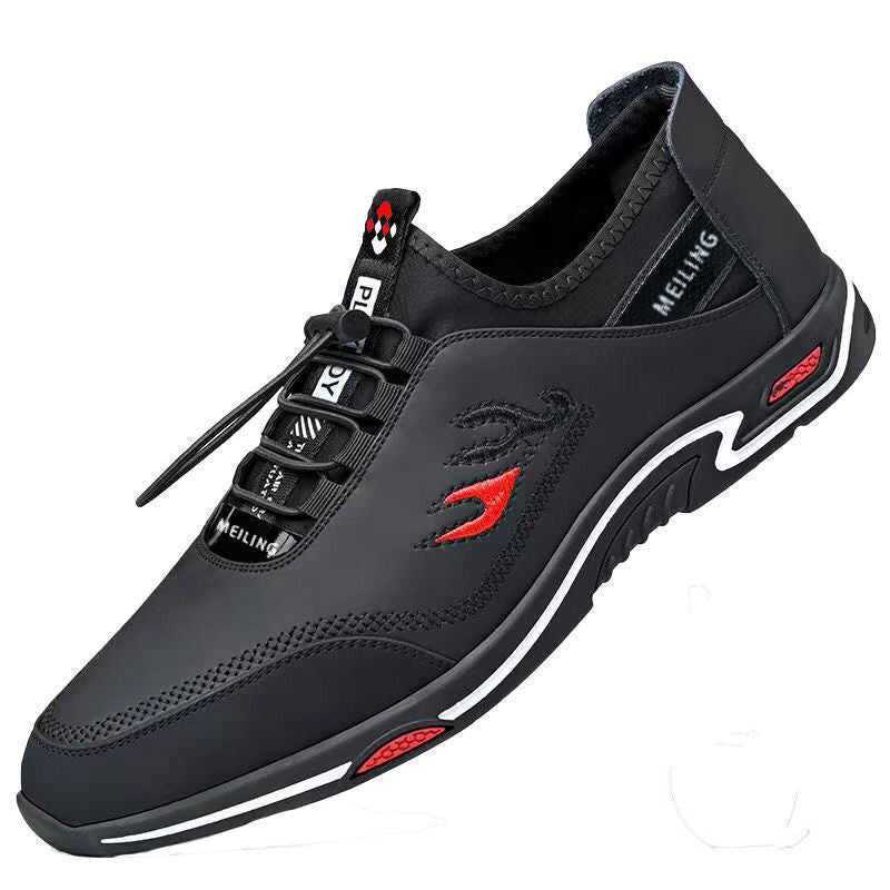 👞 Zapatos de negocios informales y transpirables para hombre de cuero genuino✅ Desodorante✅ Suela de cuero suave，De moda y versátil