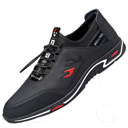 👞 Zapatos de negocios informales y transpirables para hombre de cuero genuino✅ Desodorante✅ Suela de cuero suave，De moda y versátil