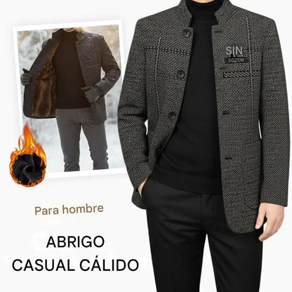 ✨¡50% de descuento! ✨Abrigo de invierno para hombre, con corte 3D, grueso y resistente al viento, imprescindible para el frío. ❄️✨【40-90 kg】