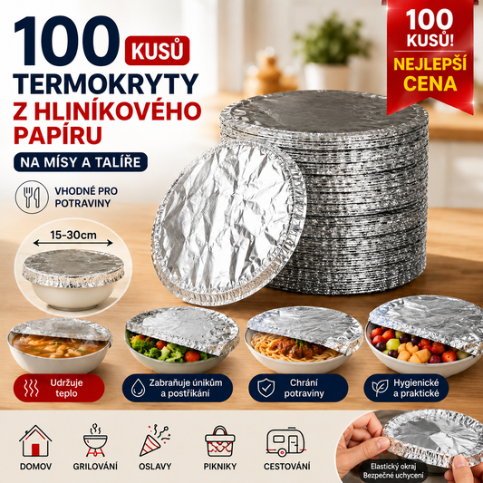 📢📢 SLEVA 50 %!⏰【100 kusů】 Izolační kryt z hliníkové fólie