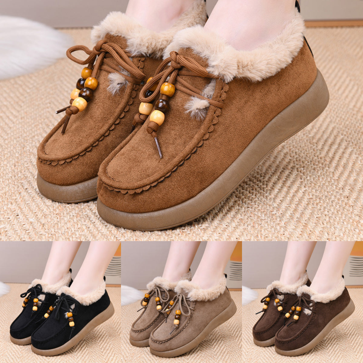 🔥【Oferta especial de hoy: 49% de descuento】【36-41】🔥🏆Nuevos mocasines cálidos con forro polar