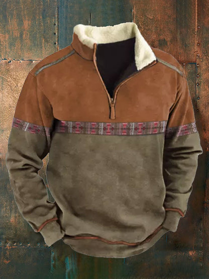 👕【S-4XL】 2025 pánský módní podzimní a zimní teplý svetr s dlouhým rukávem s 3D potiskem-4107674