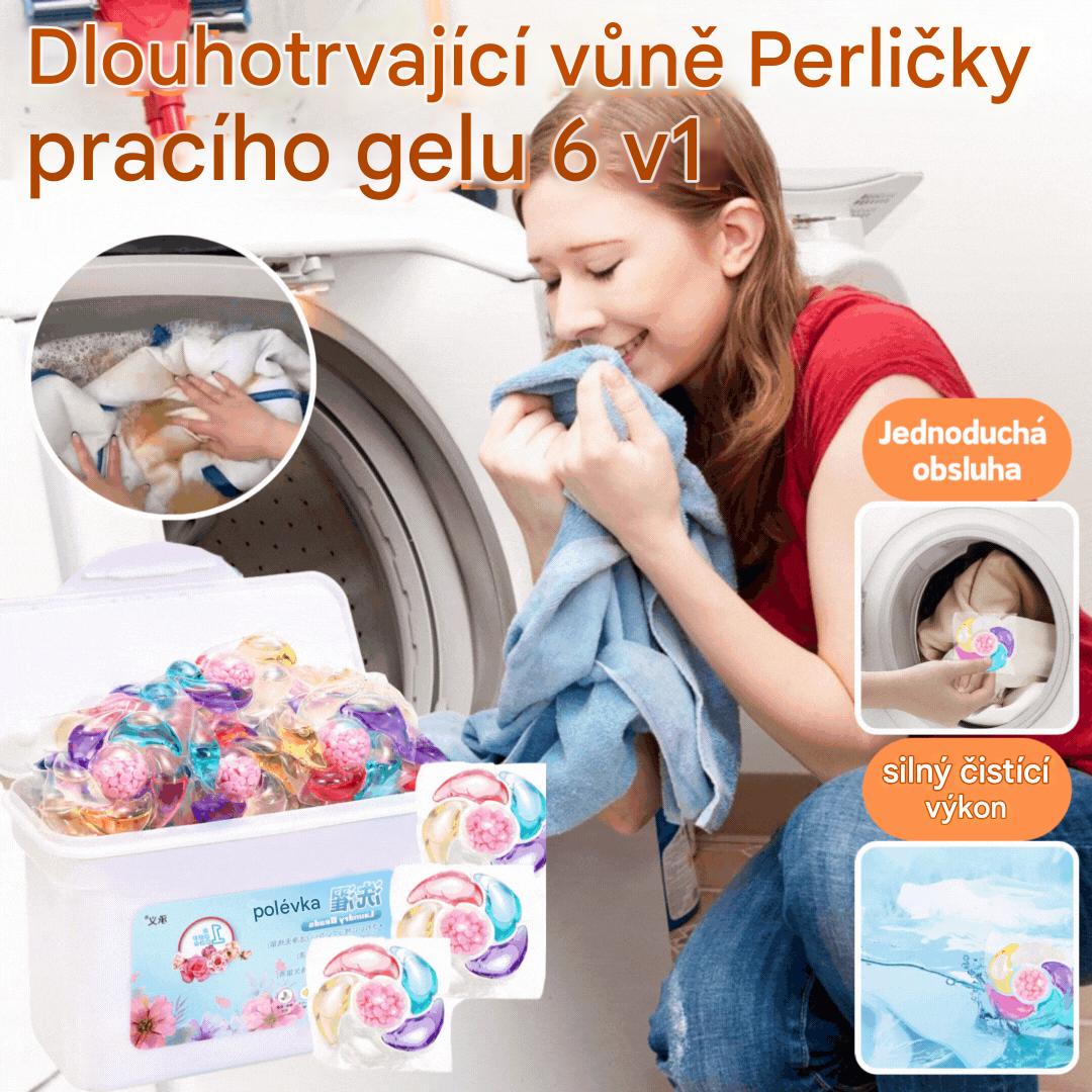 ✨👚【60 kusů】✨Extra velký kbelík 6v1 vonné perličky na prádlo odstraňují skvrny a zanechávají vůni, hladce likvidují roztoče a bakterie