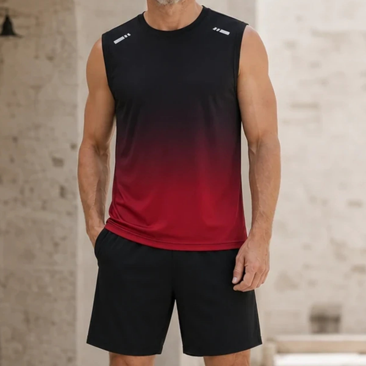 ✨M-5XL【Utánvétes fizetés】Férfi kétrészes nyári sport szett - póló és rövidnadrág