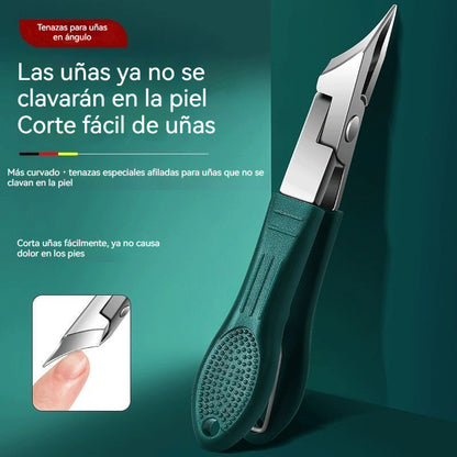 【Juego de 3 piezas】✂️💅 Nuevos alicates ultrafinos en ángulo para uñas, herramientas de manicura para el hogar