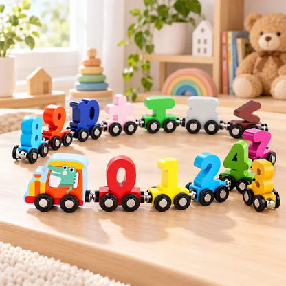 🔥Kup 1, druhý získáš zdarma🔥Dvě sady 630🚂 Magnetický číselný vláček pro děti | Vzdělávací stavebnice pro učení hrou