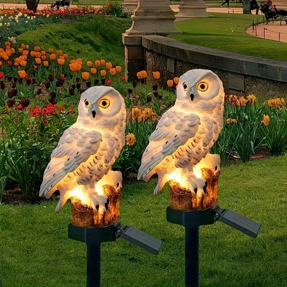 🦉 Solární dekorativní lampa ve tvaru sovy – Teplé světlo pro vaši zahradu-4078994