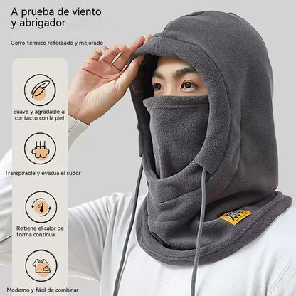 ❄️ Pasamontañas Térmico con Forro Polar Grueso para Invierno