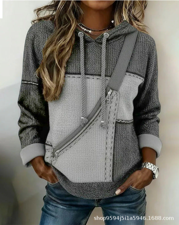 🔥🎀【S-5XL】Ženska majica dugih rukava s kapuljačom i printom - 4222995