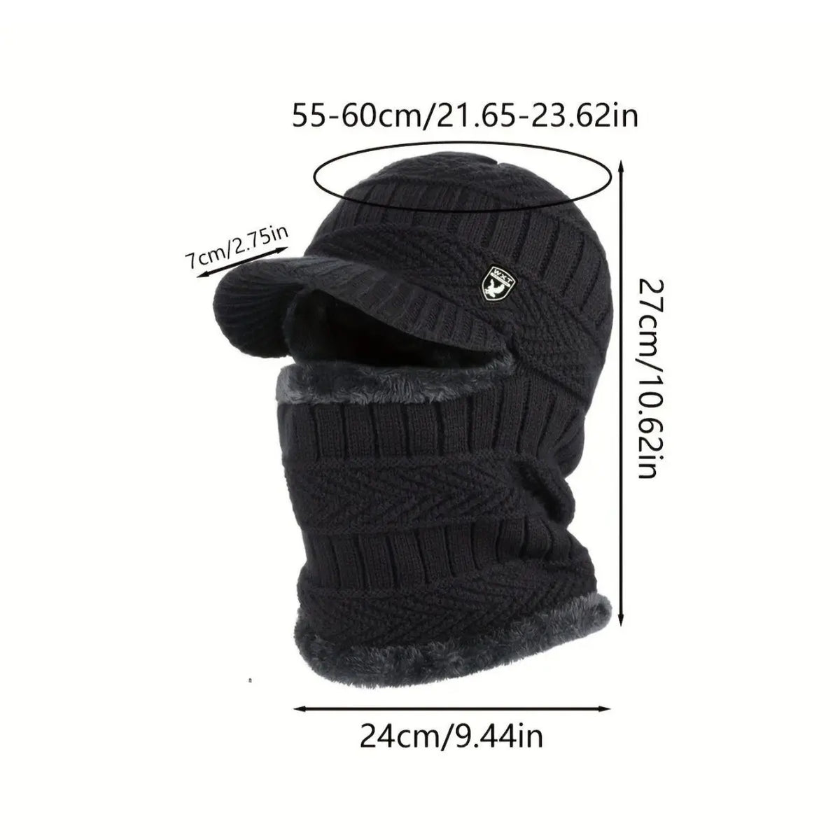 🎉Hotový prodej🎉: Jednodílná vlněná čepice, větruodolná a teplá, ideální pro outdoorové aktivity