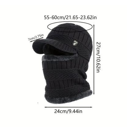 🎉Hotový prodej🎉: Jednodílná vlněná čepice, větruodolná a teplá, ideální pro outdoorové aktivity