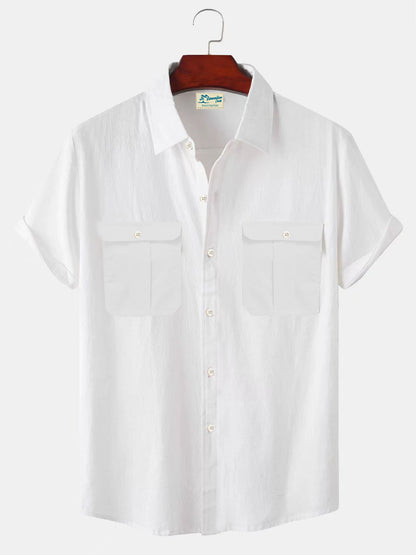 👔【M-5XL】Nueva camisa de lino minimalista para hombre para el verano: oferta por tiempo limitado.