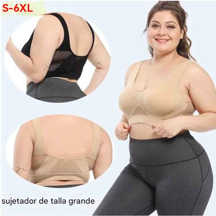 【Juego de 3 piezas】Sujetador invisible para tallas grandes ❤️ Transpirable y fresco【40–120KG】