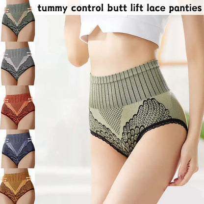 【7 piezas 28 euros】Bragas con control de barriga de cintura alta para mujer