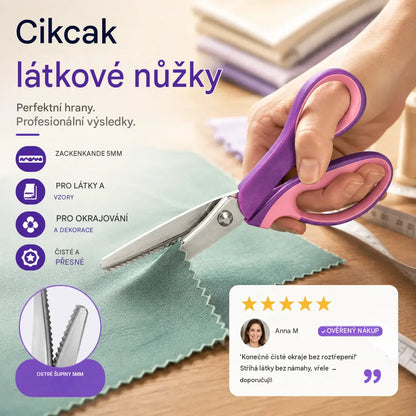 ✂️✨Víceúčelové cikcakové nůžky, vroubkované nůžky🧵