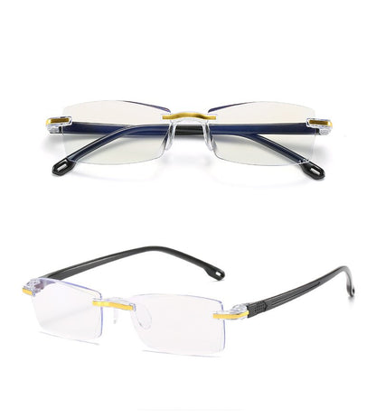 👓Gafas de lectura con luz azul de diamante de alta definición para hombres y mujeres