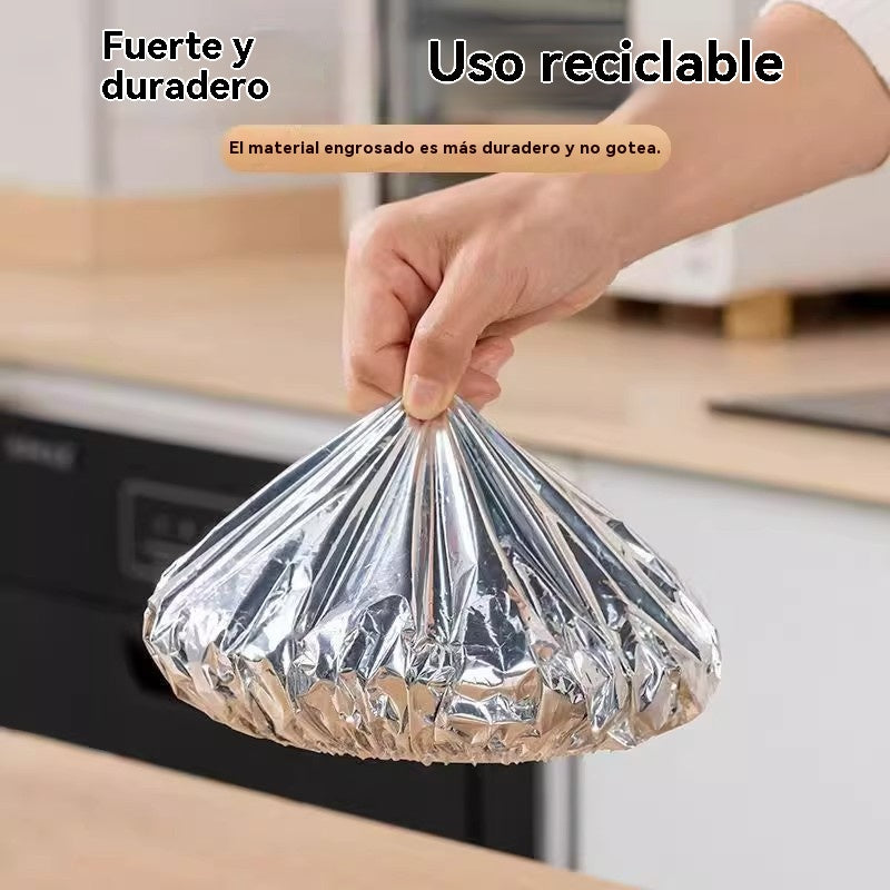 🔥🔥【50/100 piezas】🍎🔥 Cubierta térmica de papel de aluminio apto para alimentos