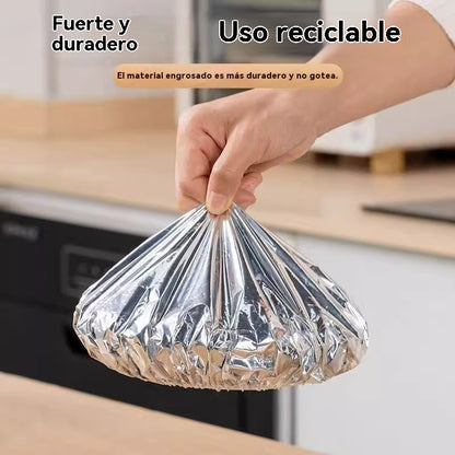 🔥🔥【50/100 piezas】🍎🔥 Cubierta térmica de papel de aluminio apto para alimentos