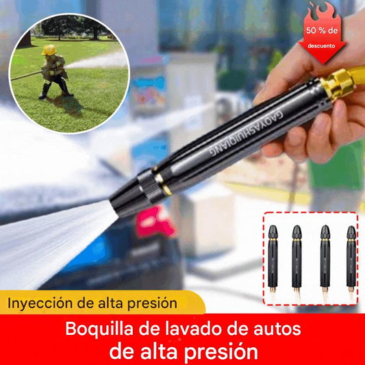 💧🚗🔥【50% de Descuento】Compra 1 y llévate 1 gratis!🔥Nueva boquilla de lavado de autos de alta presión, universal para regar flores, lavar autos y limpiar el suelo
