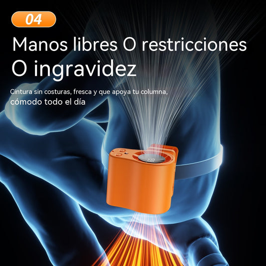 🔥50%OFF🔥Mini ventilador de alta velocidad con clip para la cintura, control de velocidad continuo multifuncional, ventilador de escritorio con clip.
