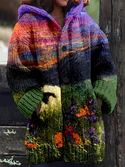 【S~6XL】🥰Nový pohodlný retro svetr kardigan-4116309