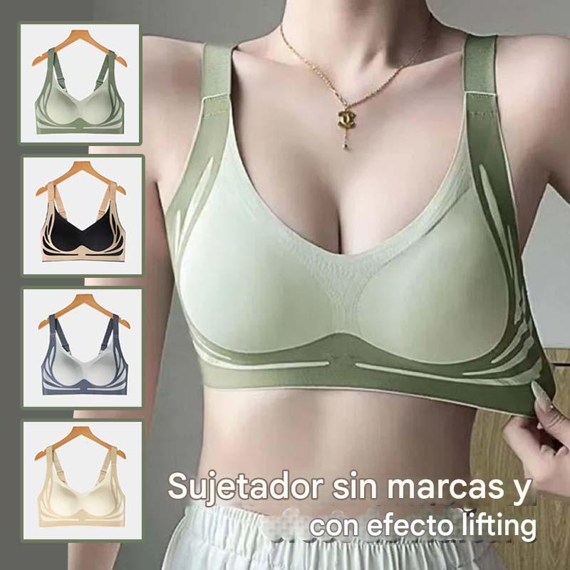 😍【Paquete de 2】Sujetador de una pieza sin aros para mujer ❤️【40-85KG】
