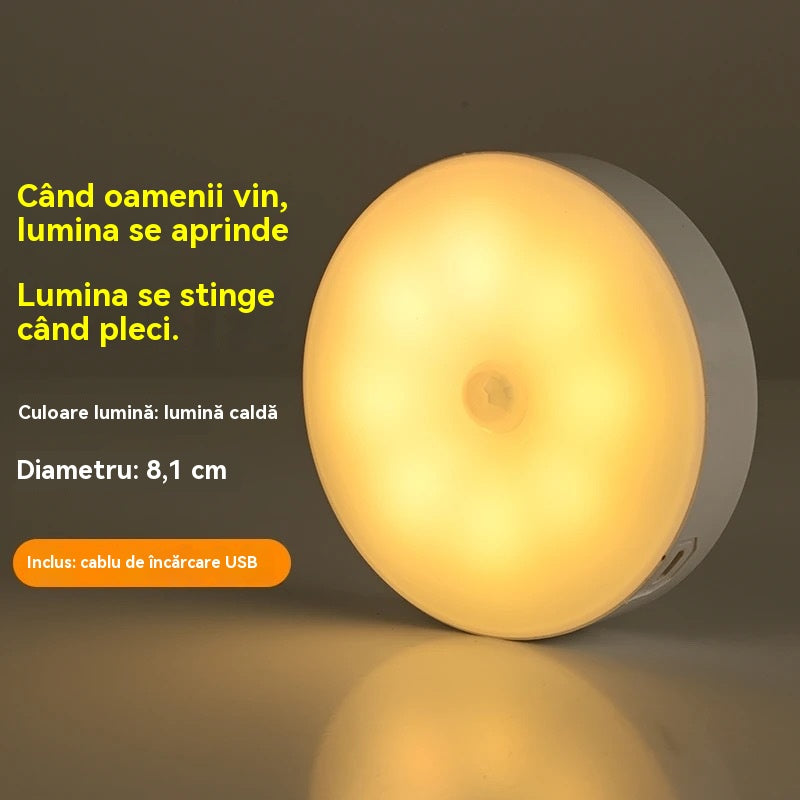 🔥【2 piezas por 25 euros】🏡💡Luz LED inteligente que detecta el cuerpo humano, fácil de cargar y práctica