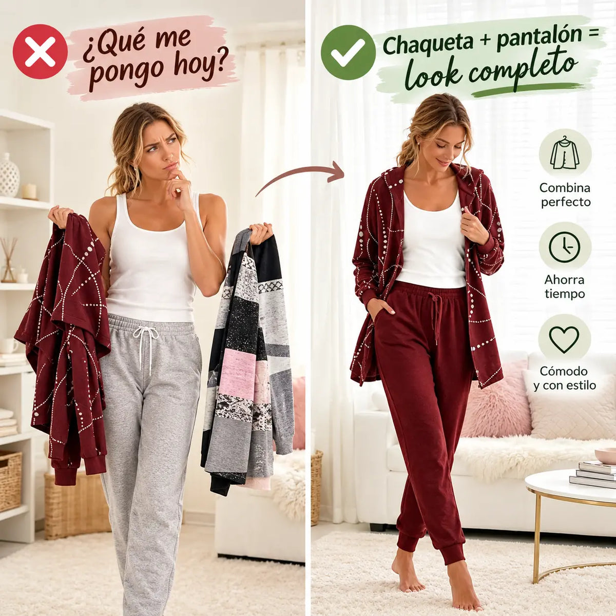 【S-3XL】💃 💖 Nuevo conjunto para el hogar 2026, sencillo y elegante.