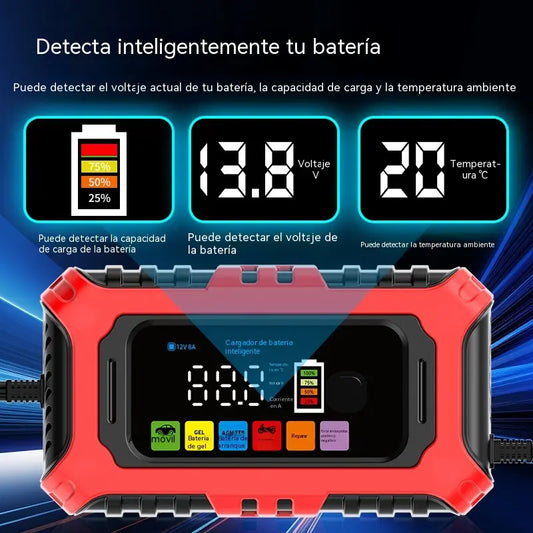 Cargador y mantenedor de baterías inteligente