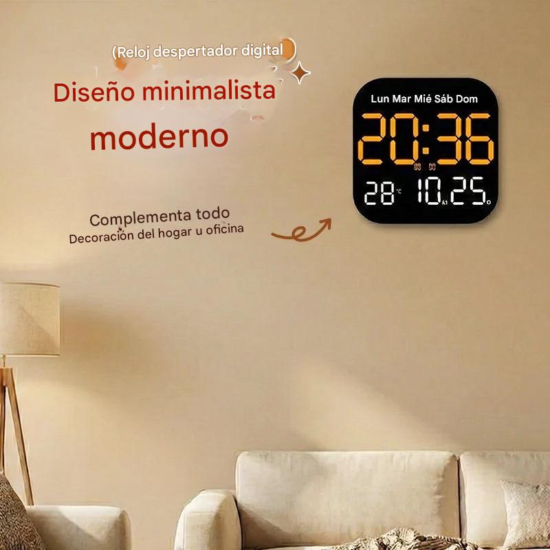 🕰️ ¡Más de 50.000 unidades vendidas!  Reloj digital para el hogar y la oficina: ¡despierte suavemente y olvídese de las alarmas molestas! También muestra la temperatura. 🌙