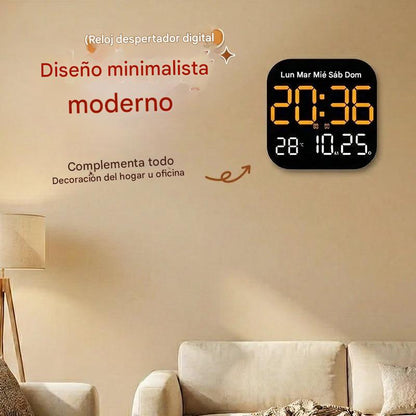 🕰️ ¡Más de 50.000 unidades vendidas!  Reloj digital para el hogar y la oficina: ¡despierte suavemente y olvídese de las alarmas molestas! También muestra la temperatura. 🌙