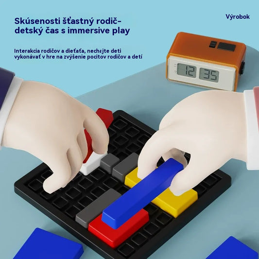 🧒Vzdelávacie puzzle pre deti, tréning logického myslenia, stavebné bloky, vzdelávacie hračky