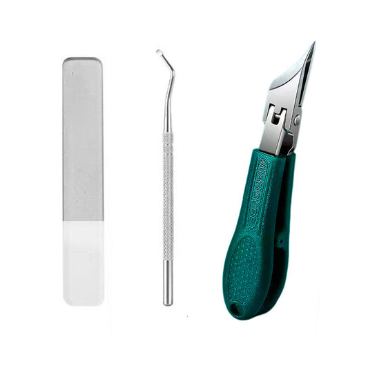 【Pack de 3】✂️💅 Tijeras de manicura profesionales: Extra finas y curvas para un acabado perfecto en casa