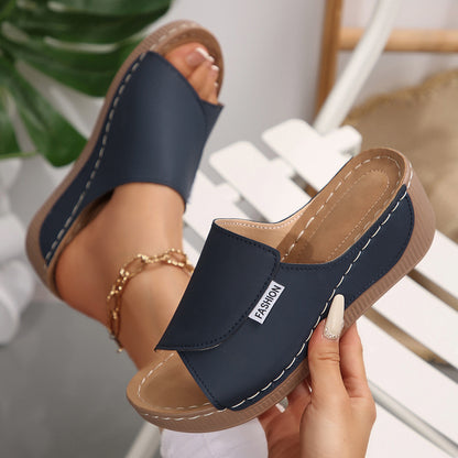 🔥👡【36-43】Sandalias modernas de mujer de cuero genuino con suela suave y gruesa 2026