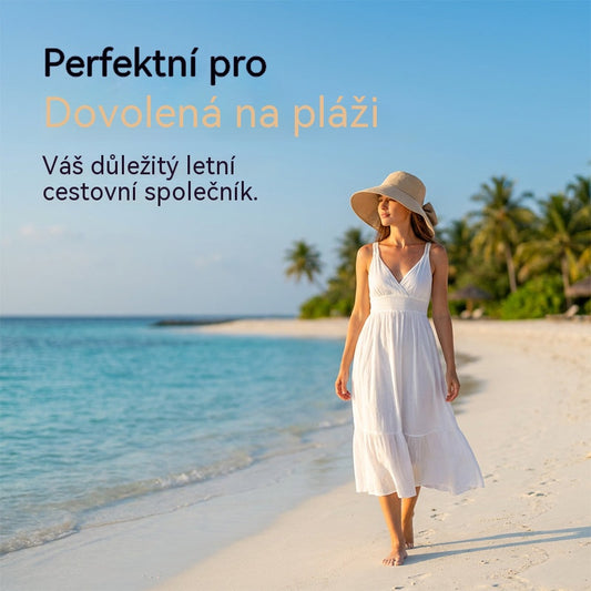 👒✨ Dámský sluneční klobouk s mašlí a širokou krempou – skládací, 360° ochrana 🎀