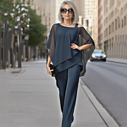 ⏳Oferta limitada⏰【50-120KG】👚👖Set 2 piezas mujer – Blusa + Pantalón, piel suave, hombros fuera ✅ Ideal para junio ☀️¡Cómodo y fresco!