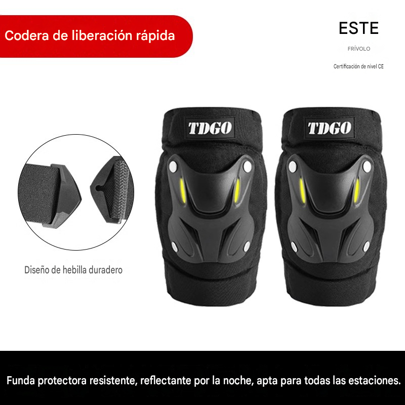 Rodilleras protectoras fluorescentes para todas las estaciones